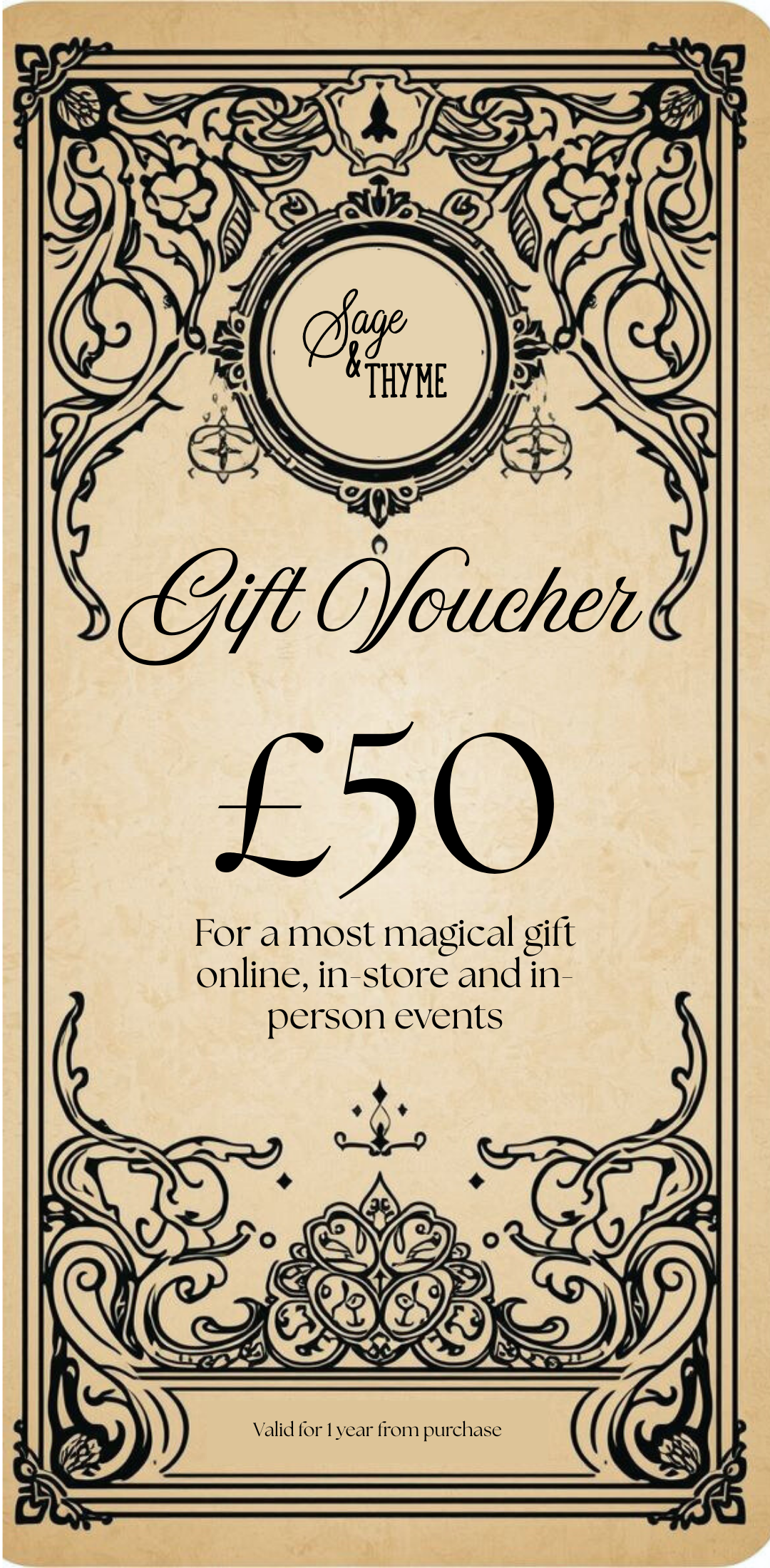 Sage & Thyme £50 Gift Card